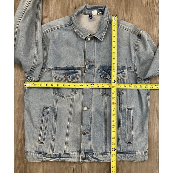 MTV H&M Denim Jacket With Graphic Print Logo Men’s Size L - Picture 3 of 7